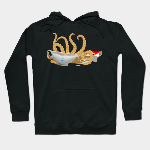 Original Food Kraken Cracker Snack Monster Octopus Kraken Hoodie by BoggsNicolas